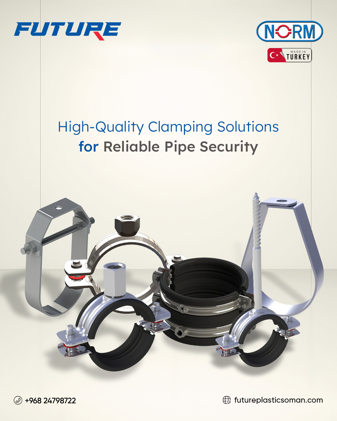 Strong. Secure. Reliable.

NORM Pipe Clamps & Supports – Trusted solutions for lasting pipe security.